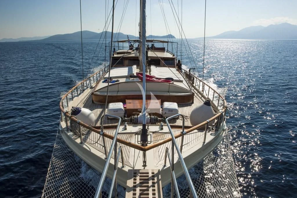 a boat on the water aboard ERATO Yacht for Charter