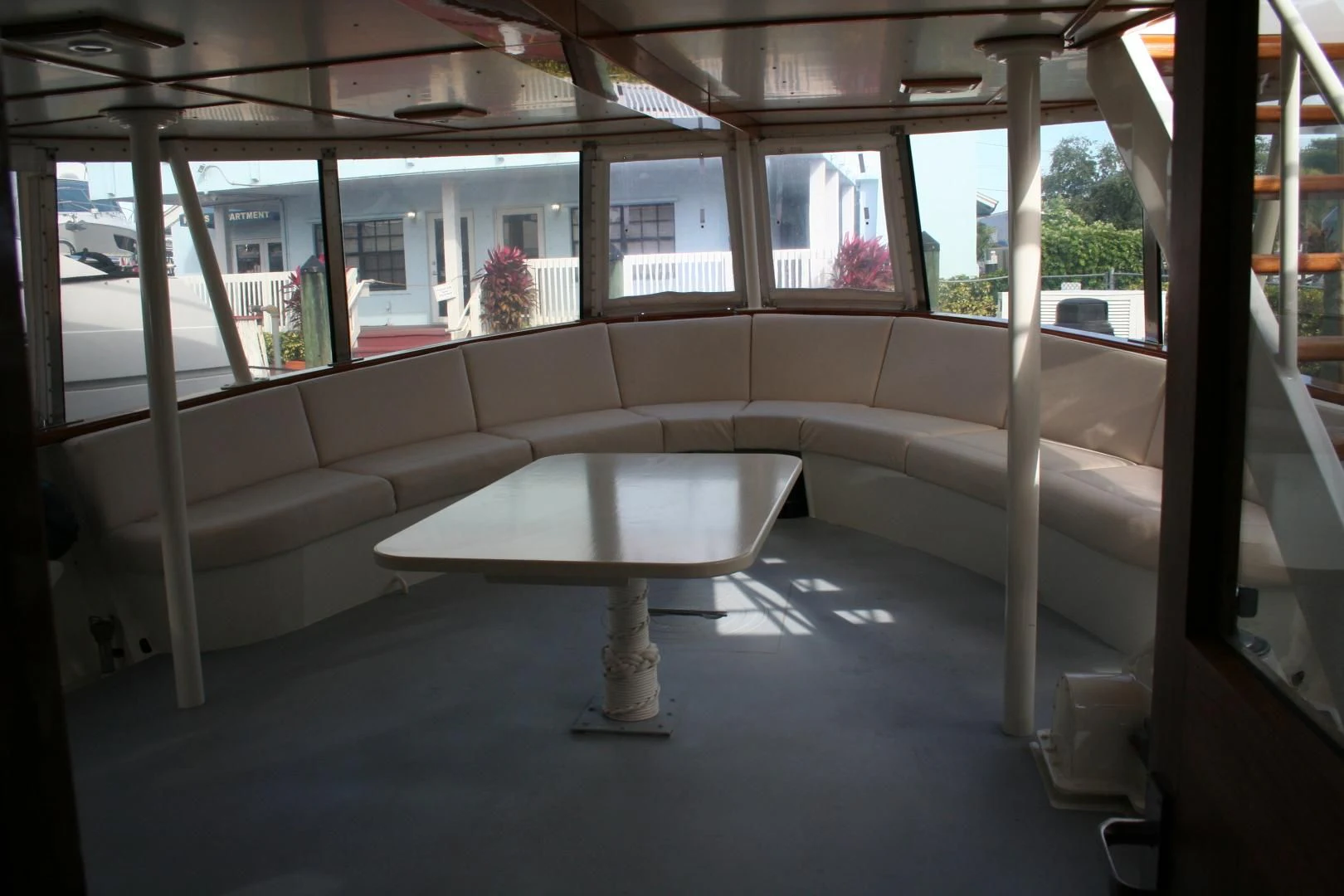 a room with a couch and a table aboard SINDBAD Yacht for Sale