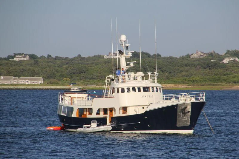 a boat in the water aboard SINDBAD Yacht for Sale