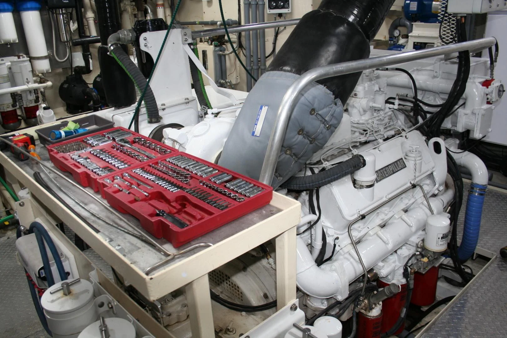 a machine with a machine aboard SINDBAD Yacht for Sale