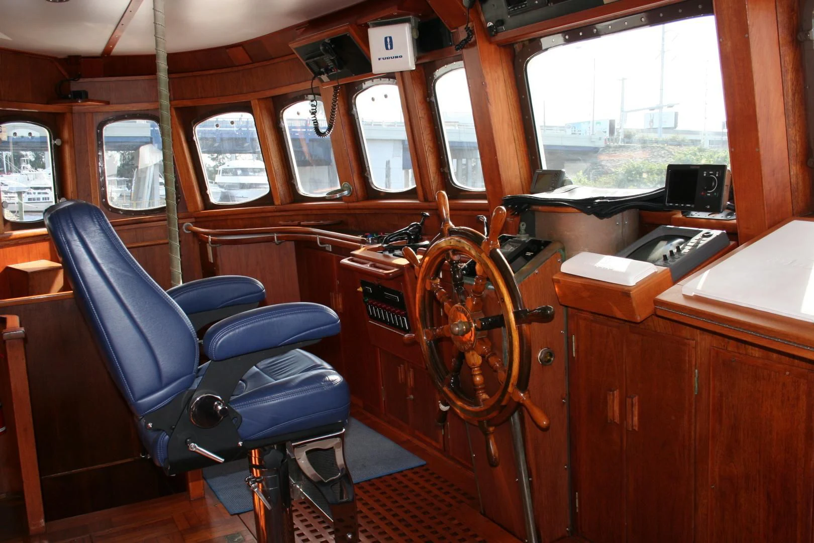 inside of a train aboard SINDBAD Yacht for Sale