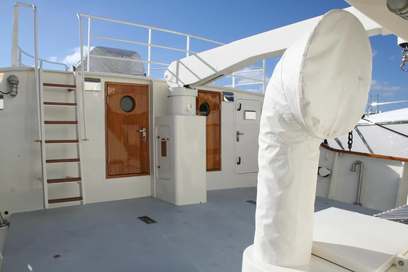 a man in a white suit aboard SINDBAD Yacht for Sale
