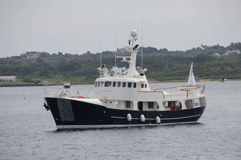 a boat in the water aboard SINDBAD Yacht for Sale