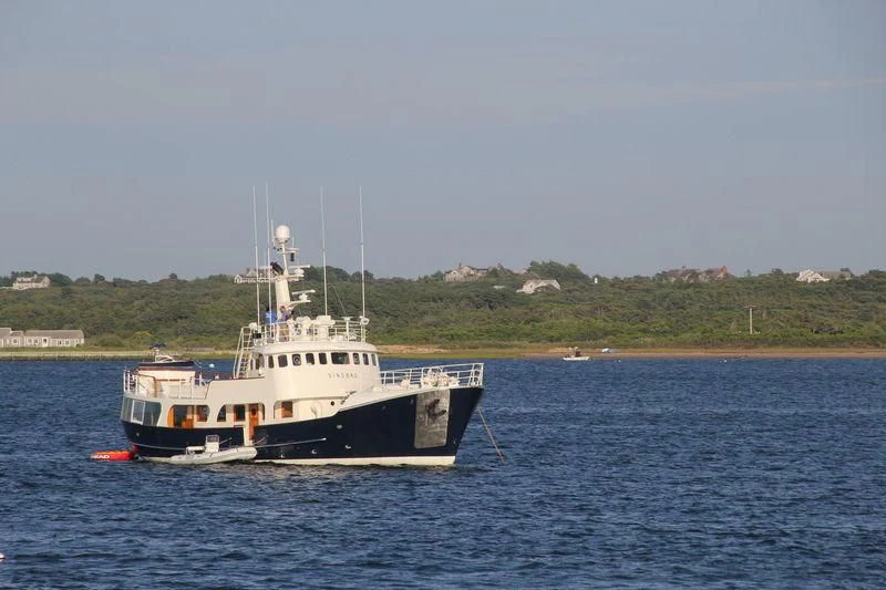 a boat in the water aboard SINDBAD Yacht for Sale