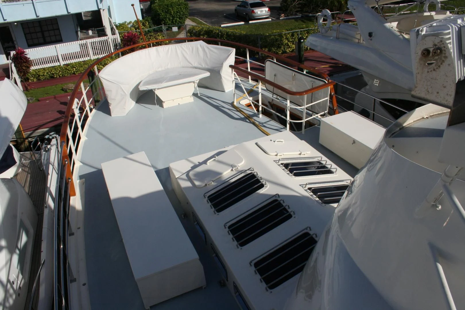 a group of white boats aboard SINDBAD Yacht for Sale