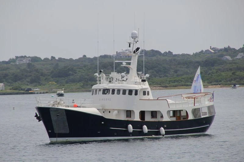a boat in the water aboard SINDBAD Yacht for Sale