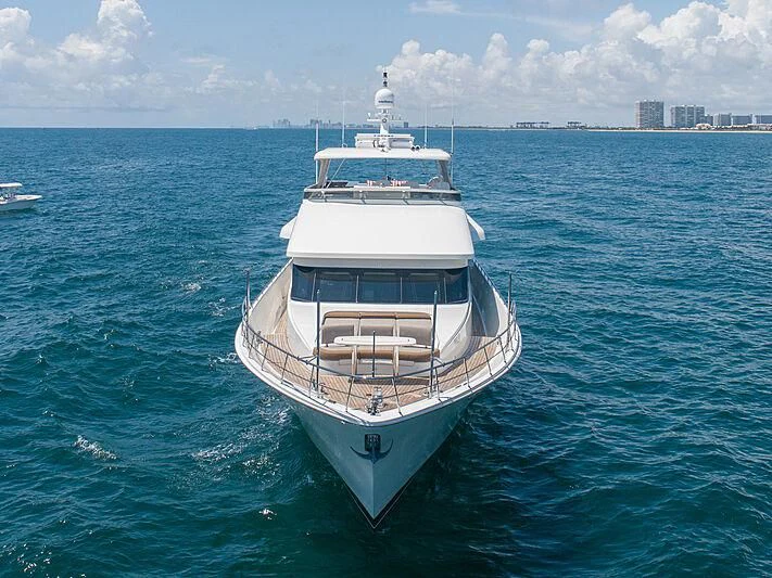 a boat in the water aboard SAMARITANA Yacht for Sale