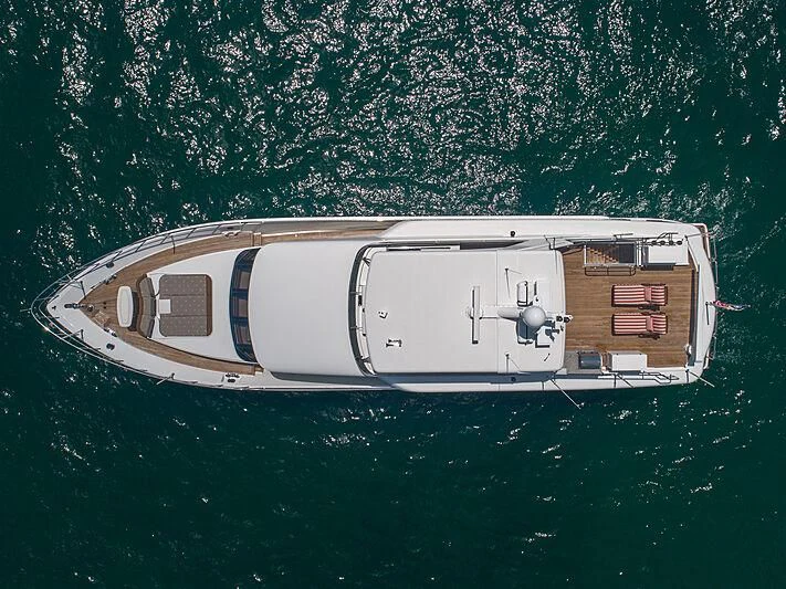 a boat in the water aboard SAMARITANA Yacht for Sale