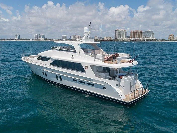a white yacht in the water aboard SAMARITANA Yacht for Sale