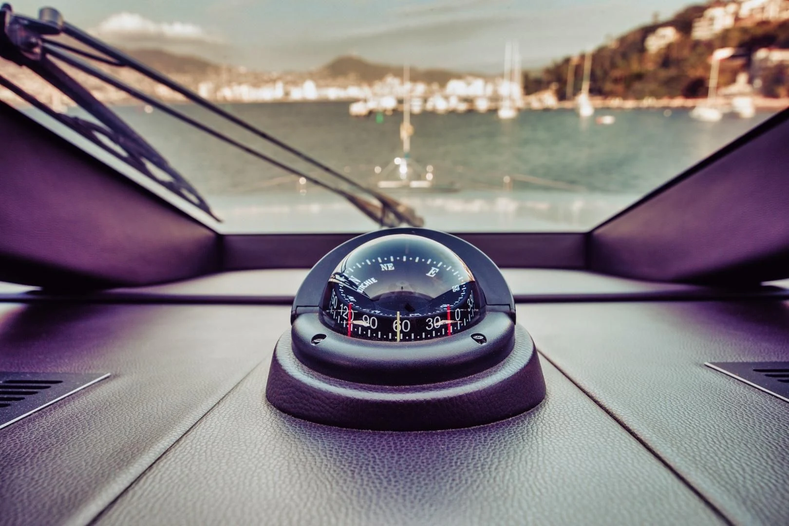 a dashboard of a car aboard VIVA LA VIDA Yacht for Sale