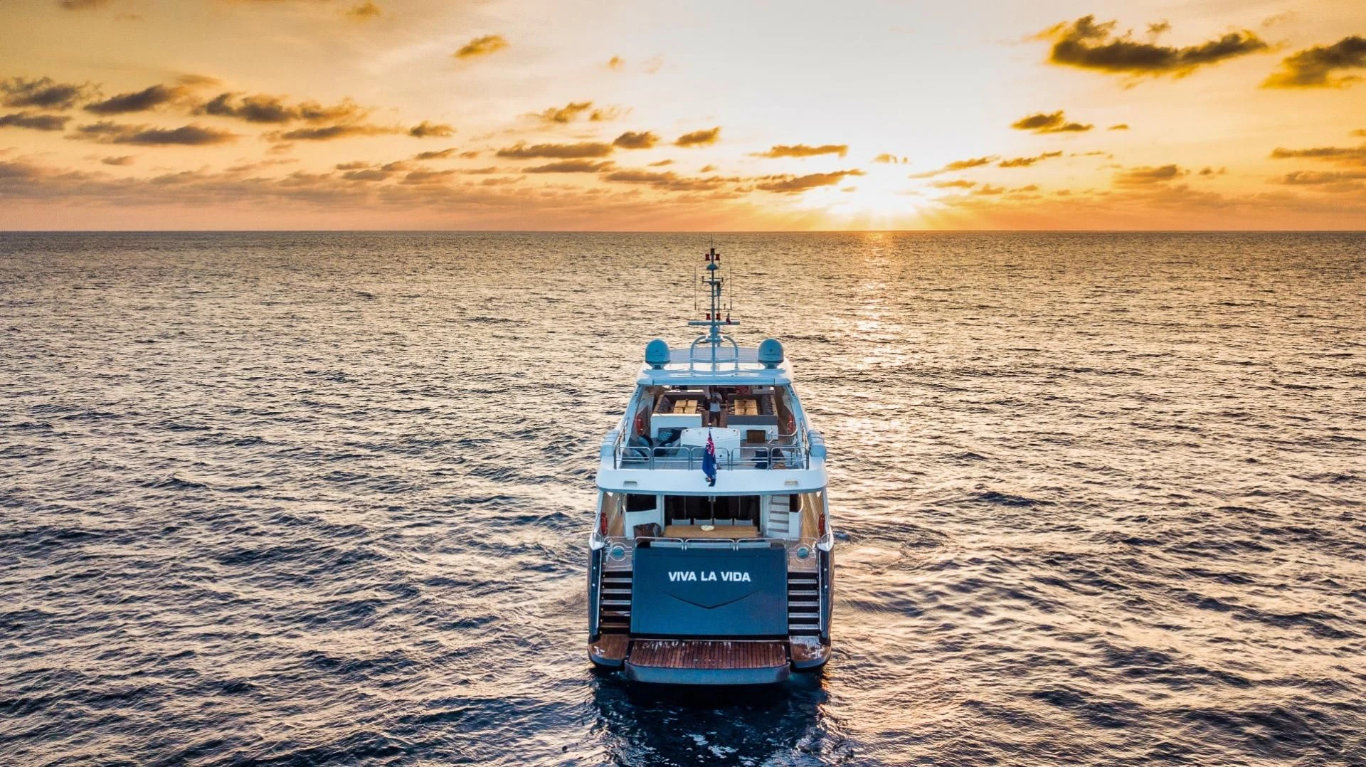 a boat in the water aboard VIVA LA VIDA Yacht for Sale