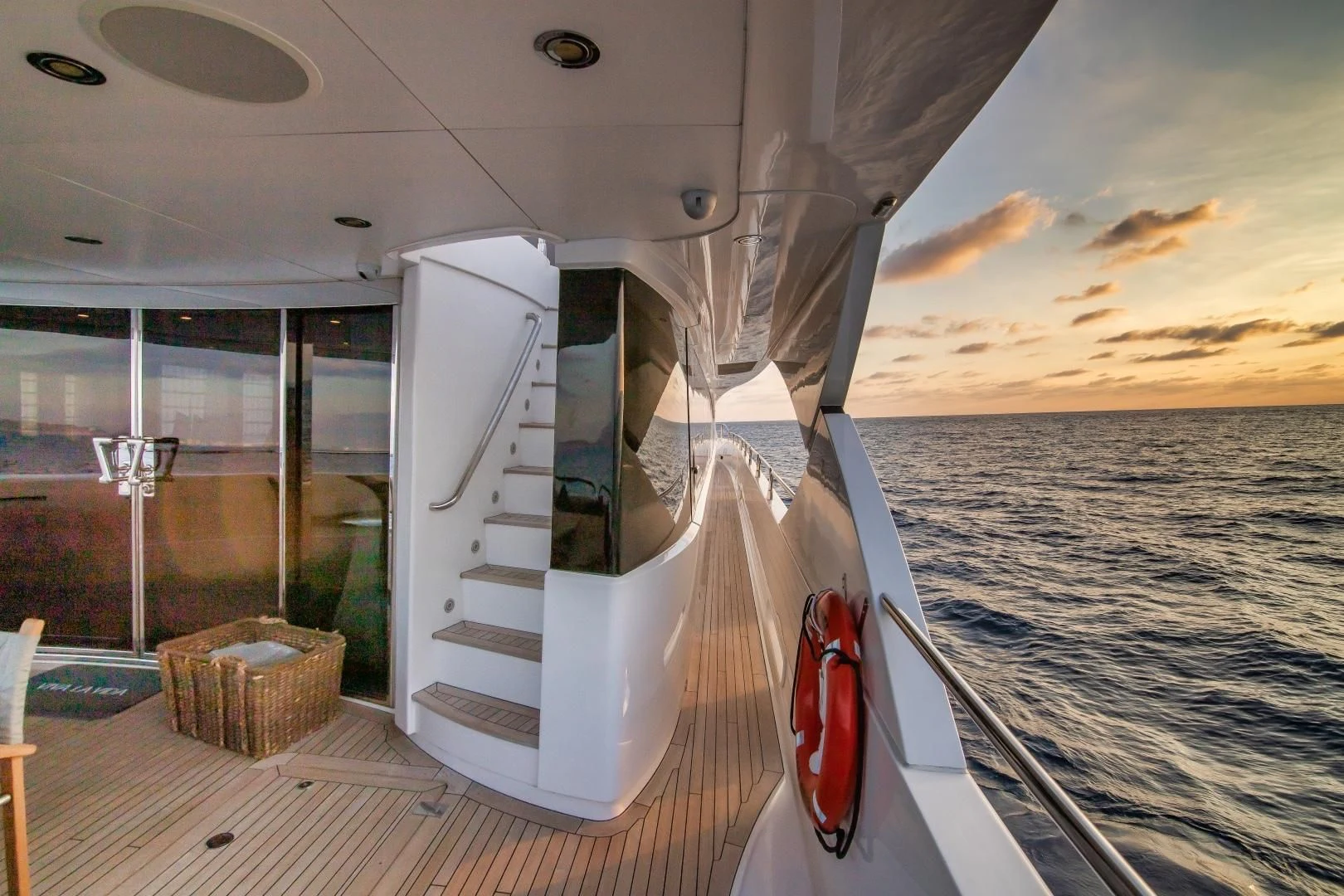 a boat on the water aboard VIVA LA VIDA Yacht for Sale