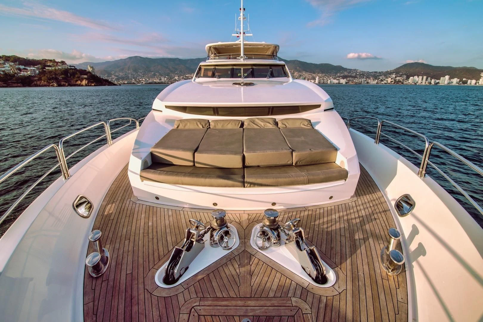a boat on the water aboard VIVA LA VIDA Yacht for Sale