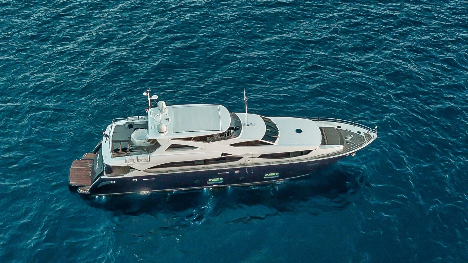 a boat in the water aboard VIVA LA VIDA Yacht for Sale