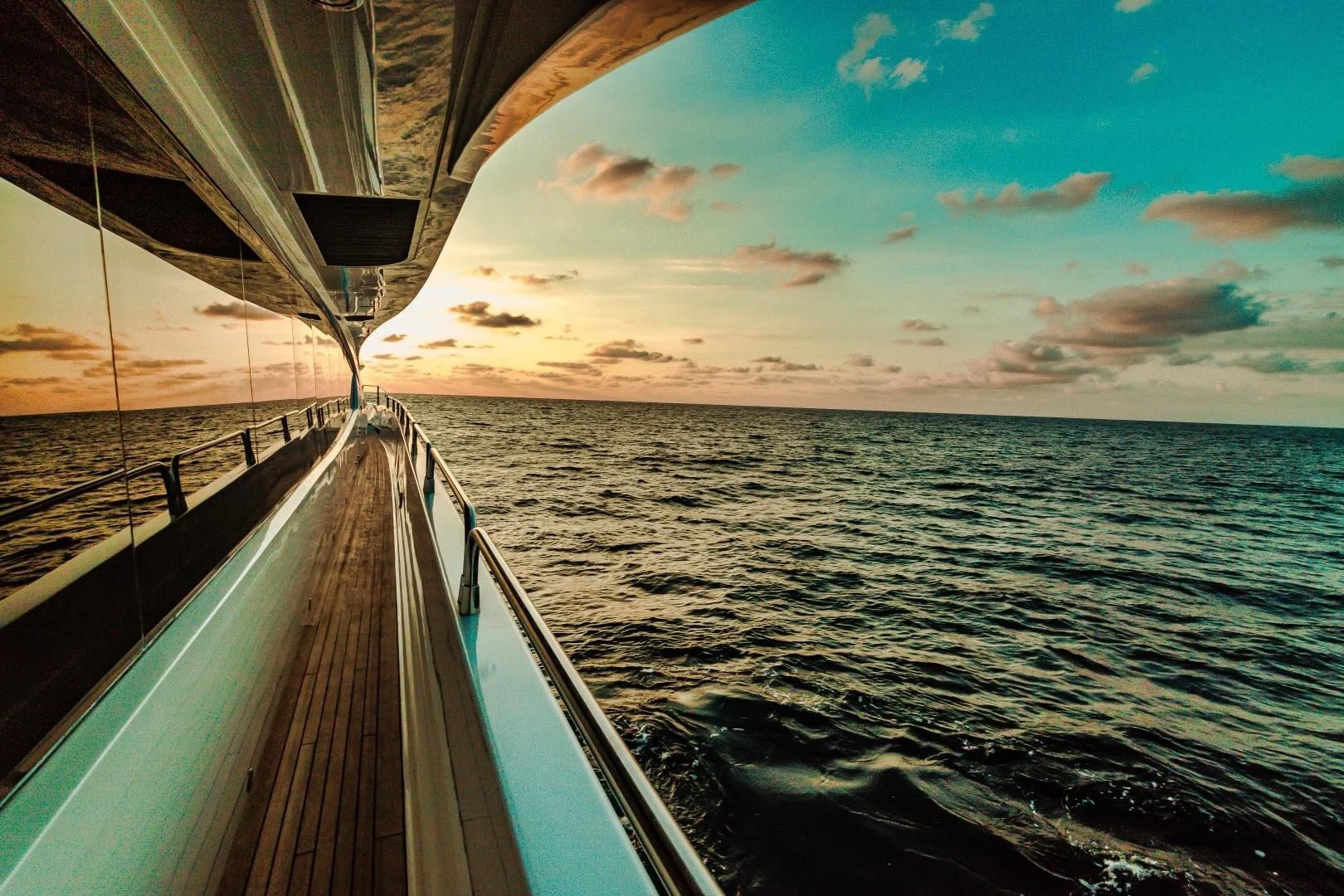 a boat on the water aboard VIVA LA VIDA Yacht for Sale