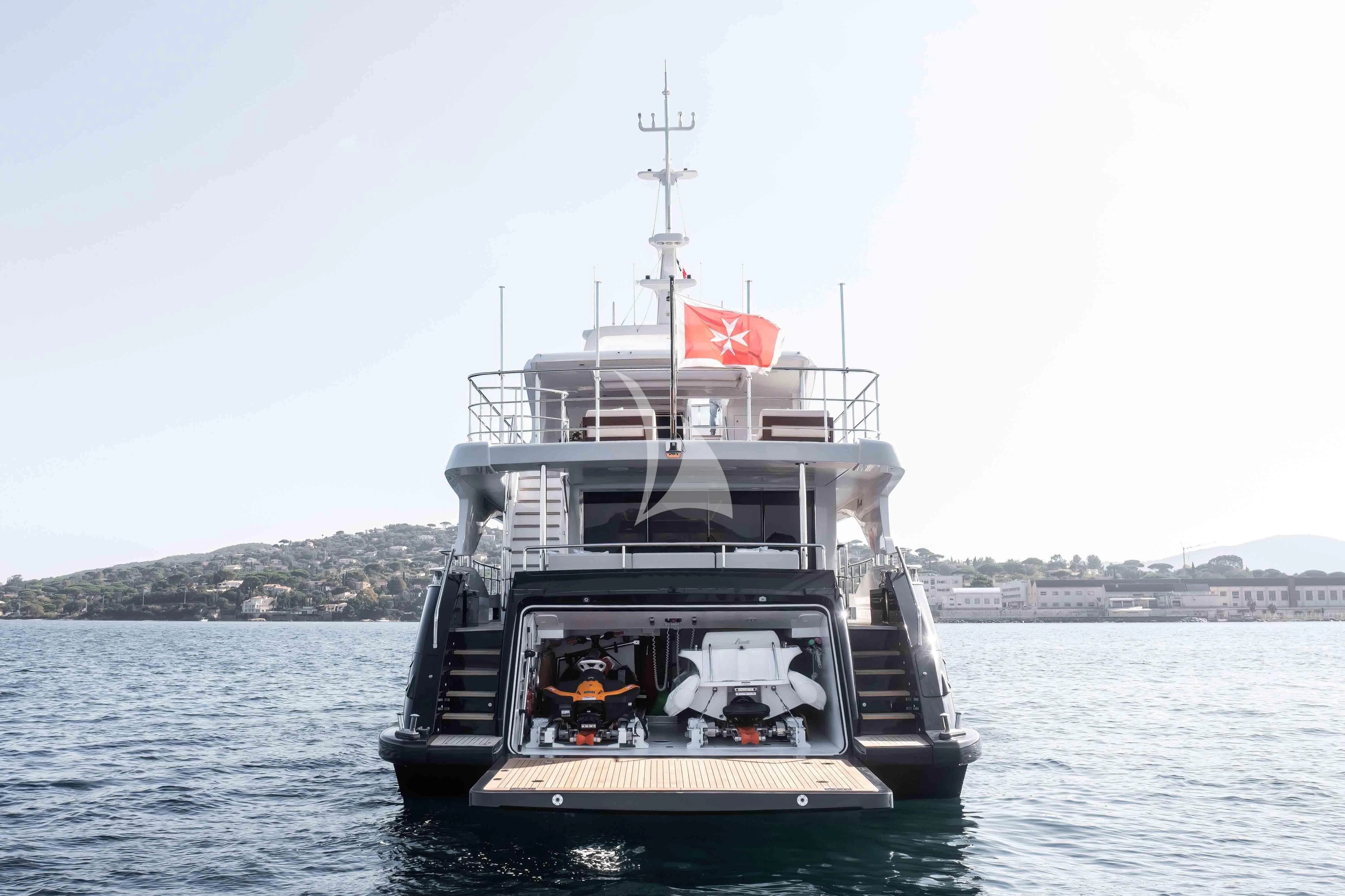 a boat on the water aboard TONIC BLUE Yacht for Sale