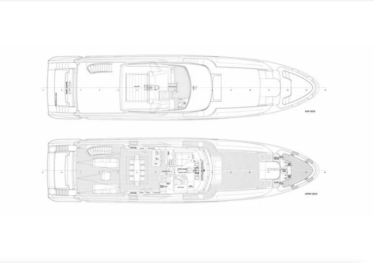 diagram, engineering drawing aboard TONIC BLUE Yacht for Sale