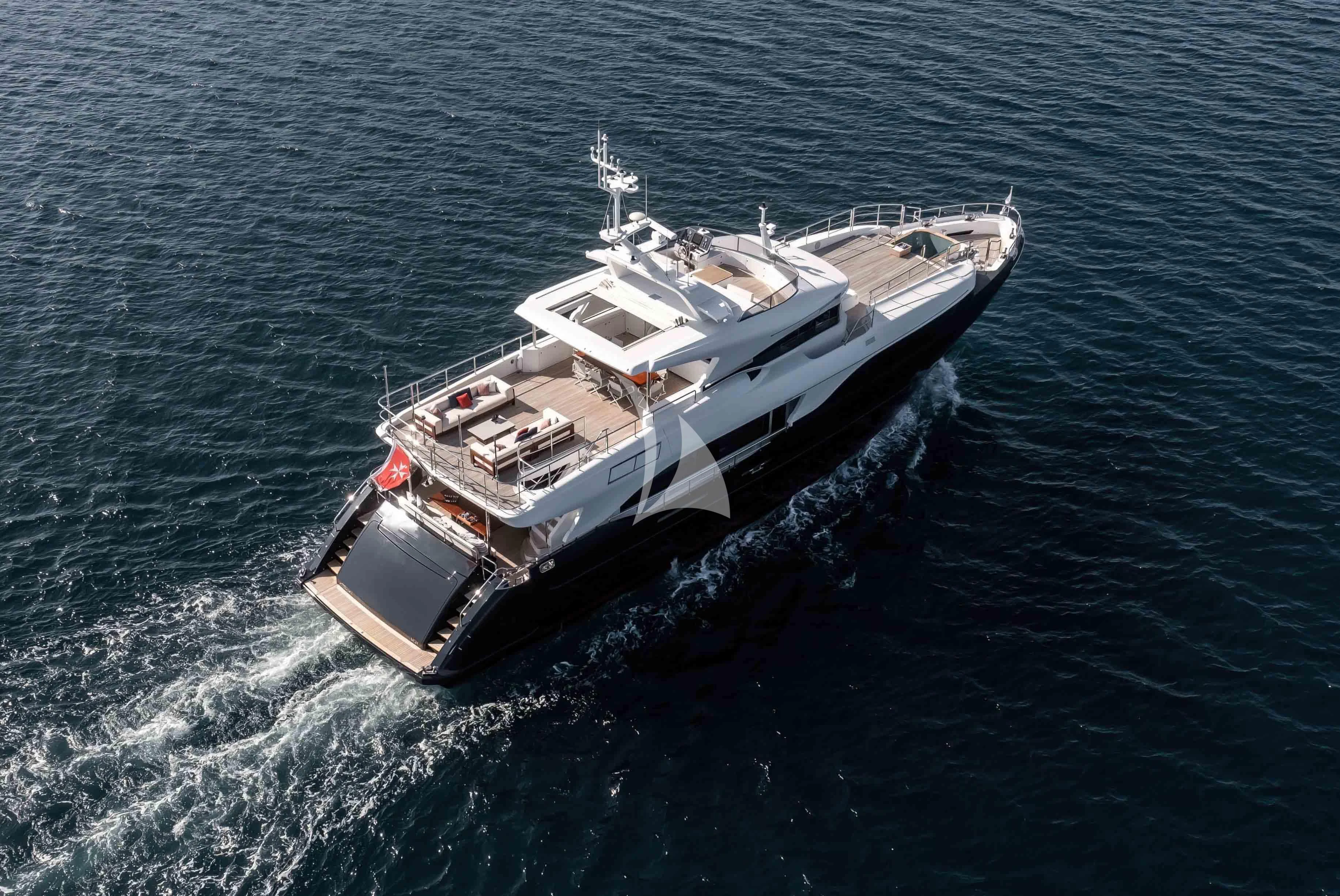 a boat in the water aboard TONIC BLUE Yacht for Sale