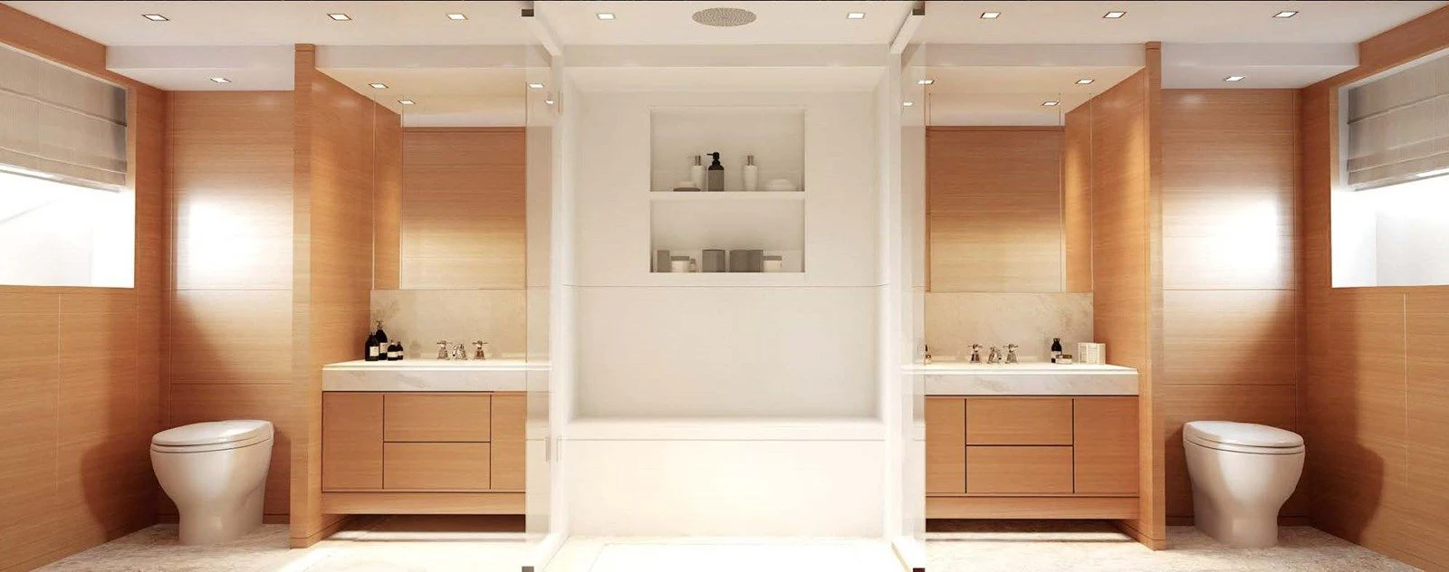 a bathroom with a toilet and sink aboard TONIC BLUE Yacht for Sale