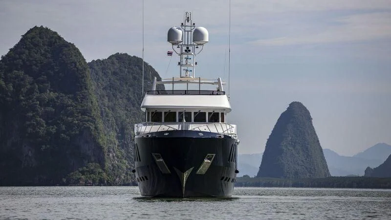 a boat on the water aboard SEA D Yacht for Sale
