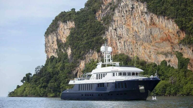 a boat on the water aboard SEA D Yacht for Sale