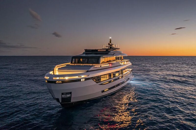 a boat in the water aboard SOLEIL Yacht for Sale