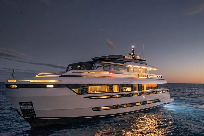 a boat on the water aboard SOLEIL Yacht for Sale