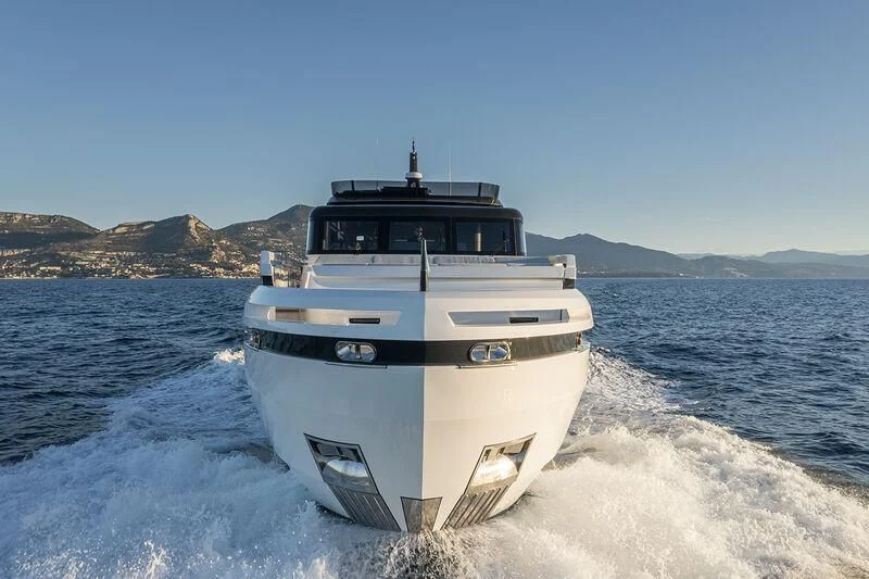 a boat on the water aboard SOLEIL Yacht for Sale