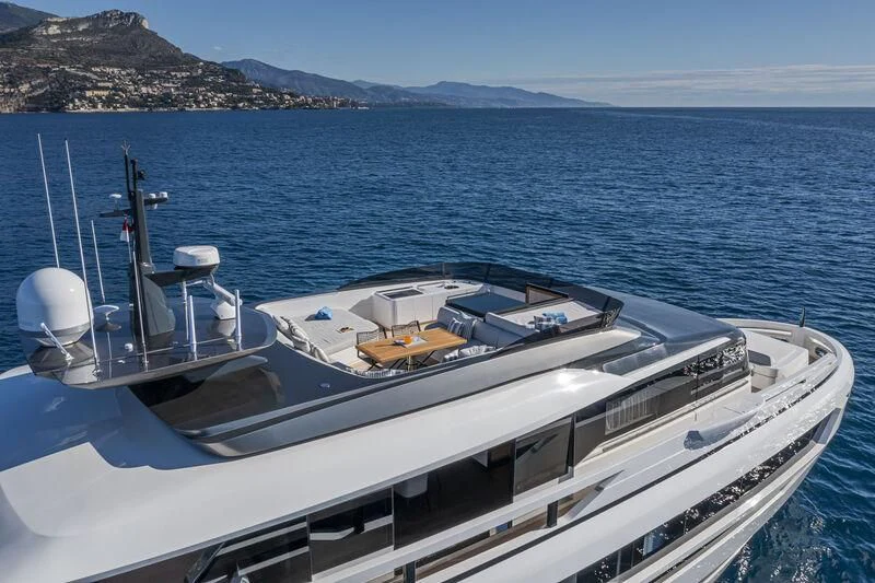 a boat on the water aboard SOLEIL Yacht for Sale