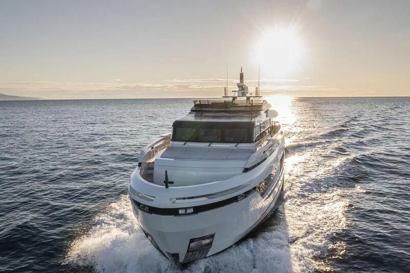 a boat on the water aboard SOLEIL Yacht for Sale