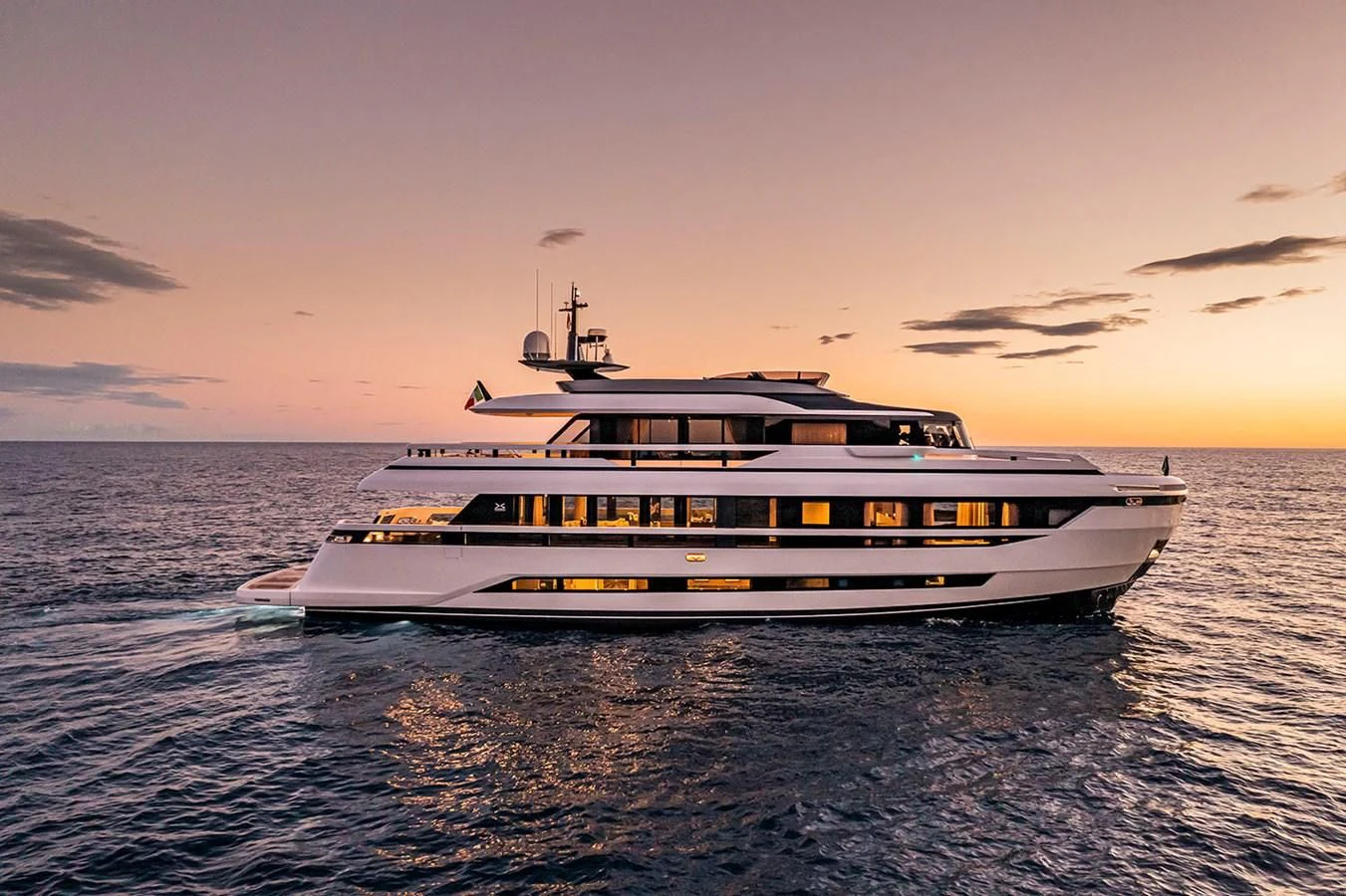 a boat in the water aboard SOLEIL Yacht for Sale