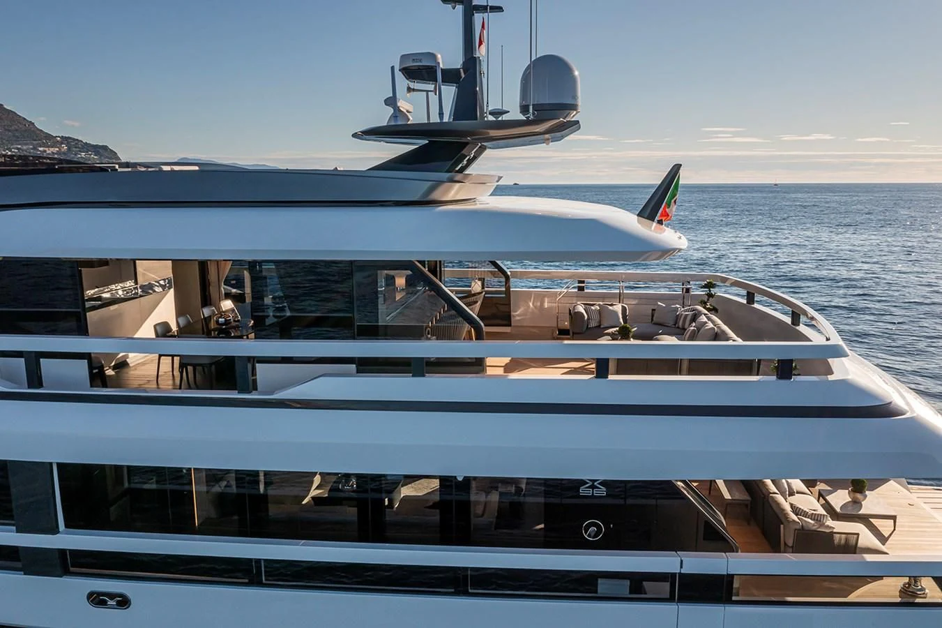 a boat on the water aboard SOLEIL Yacht for Sale