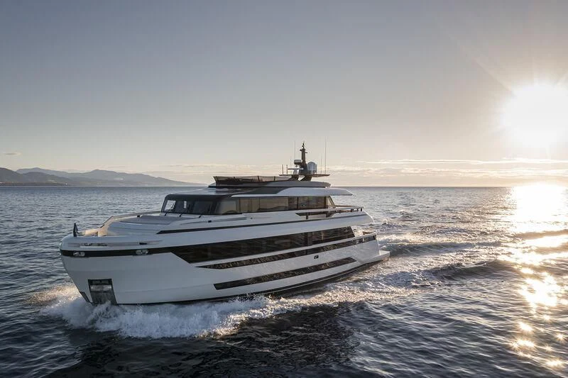 a boat in the water aboard SOLEIL Yacht for Sale