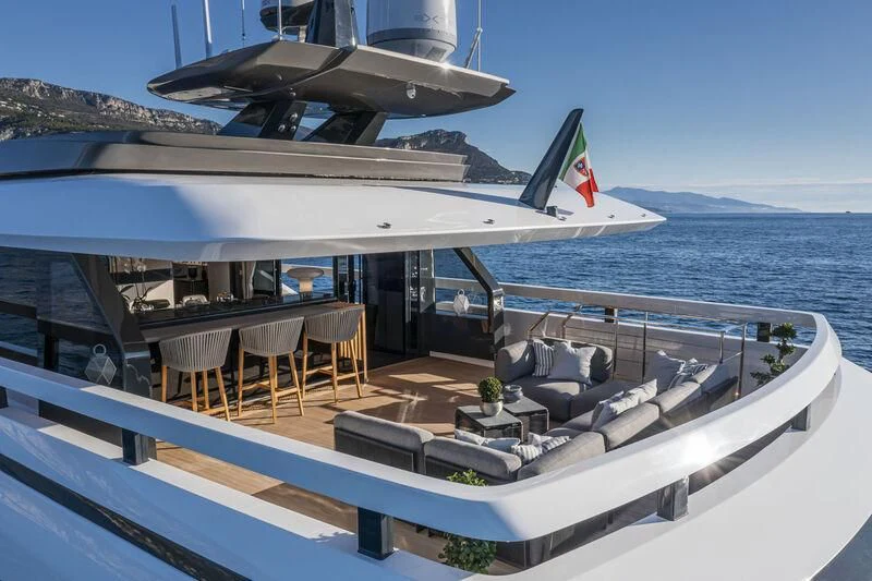 a boat on the water aboard SOLEIL Yacht for Sale