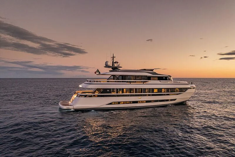 a boat in the water aboard SOLEIL Yacht for Sale