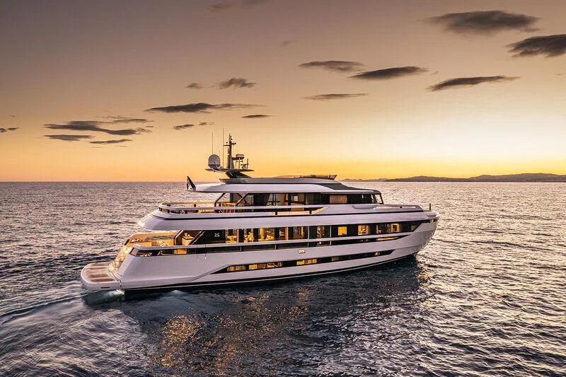a boat on the water aboard SOLEIL Yacht for Sale