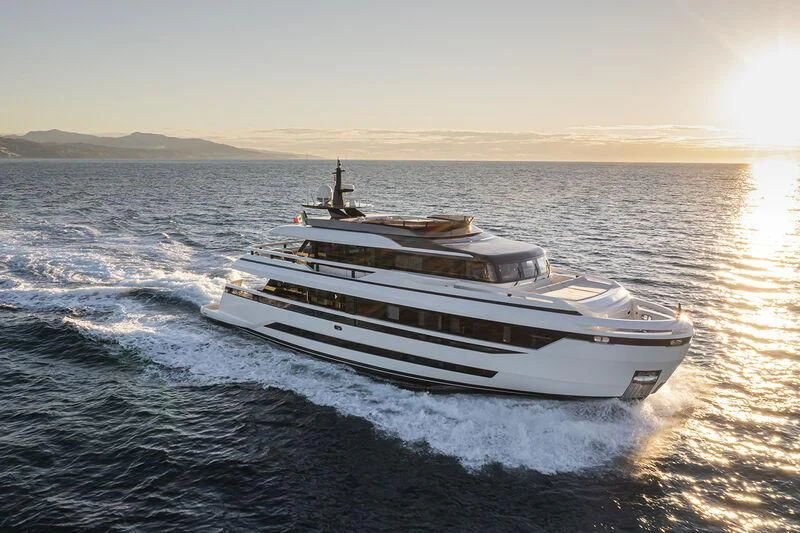 a boat in the water aboard SOLEIL Yacht for Sale