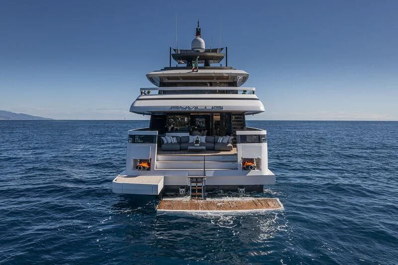 a boat in the water aboard SOLEIL Yacht for Sale