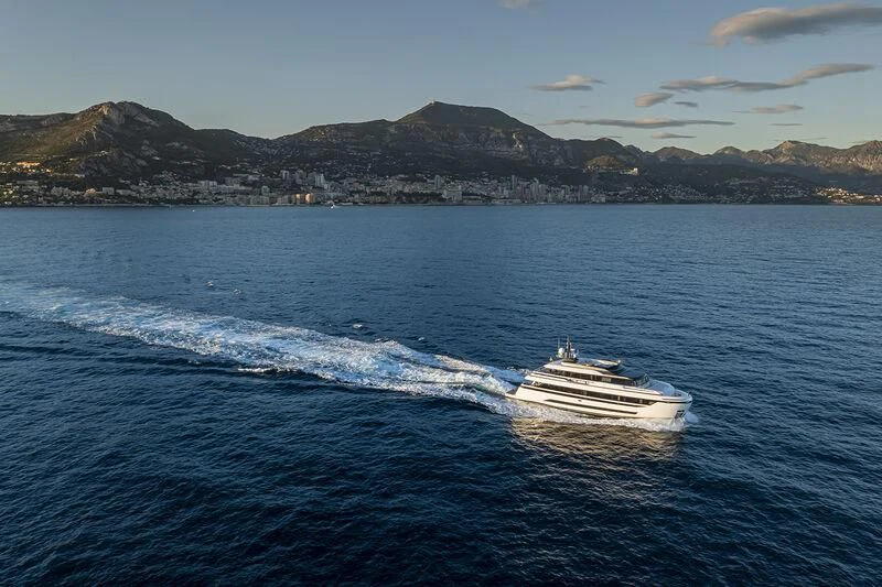 a boat on the water aboard SOLEIL Yacht for Sale