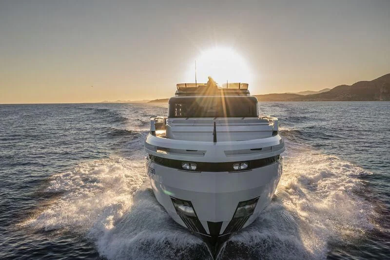 a boat on the water aboard SOLEIL Yacht for Sale