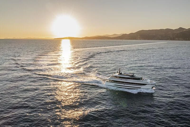 a boat on the water aboard SOLEIL Yacht for Sale