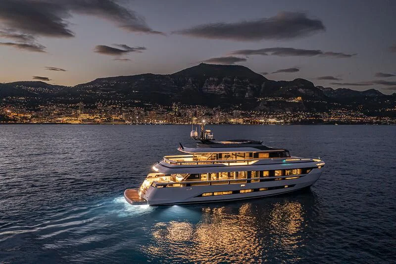 a boat on the water aboard SOLEIL Yacht for Sale