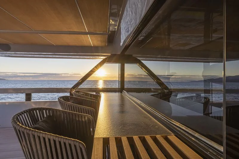 a boat on the water aboard SOLEIL Yacht for Sale
