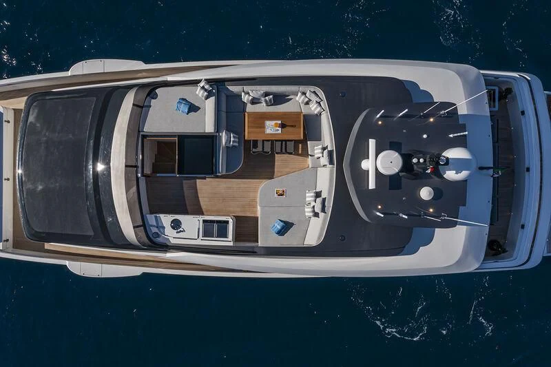 the front of a car aboard SOLEIL Yacht for Sale