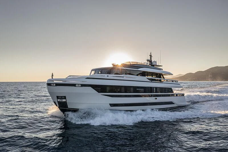 a boat on the water aboard SOLEIL Yacht for Sale