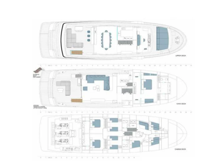 diagram aboard SOLEIL Yacht for Sale