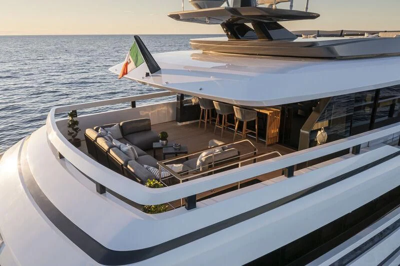 a boat on the water aboard SOLEIL Yacht for Sale