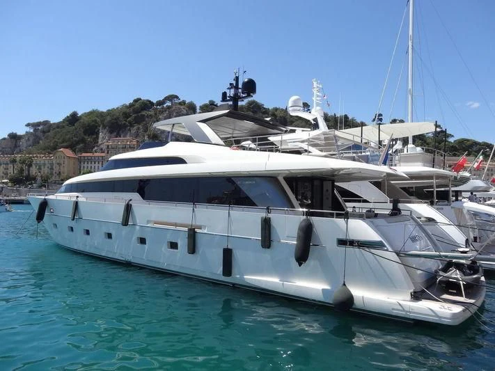a boat in the water aboard CASA Yacht for Sale