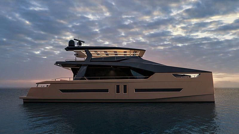 a large white boat in the water aboard OCEAN ECO 90/02 Yacht for Sale