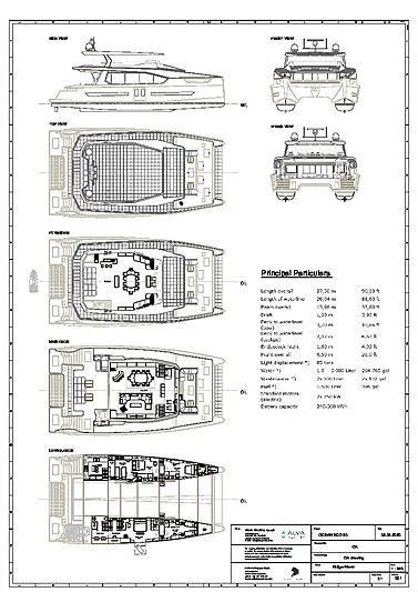 diagram aboard OCEAN ECO 90/02 Yacht for Sale